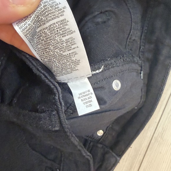 NWT Old Navy Women's 8 High-Waisted OG Straight Ankle Jeans Black 673617 - Picture 6 of 10